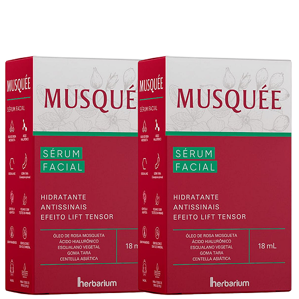 Sérum Facial Óleo Rosa Mosqueta Antissinais Musquée 18ml c/2