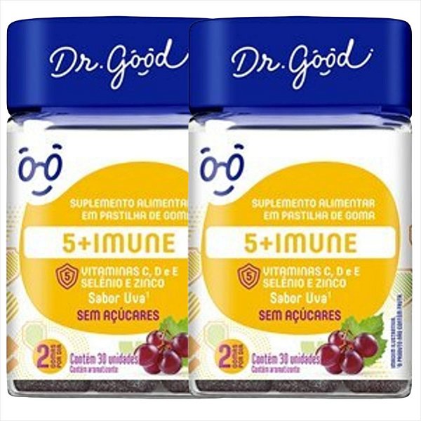 Vitamina C, D, E, Selênio E Zinco Em 60 Gomas - Fini Dr Good