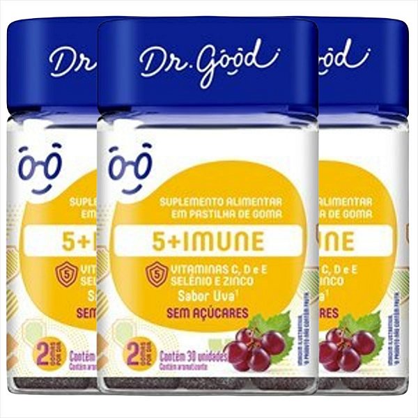 Vitamina C, D, E, Selênio E Zincoc/90 Gomas - Fini Dr Good