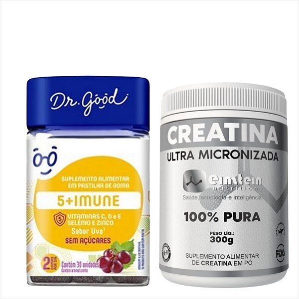Vitamina C,D,E,Selênio E Zinco Fini Dr Good e Creatina Pura
