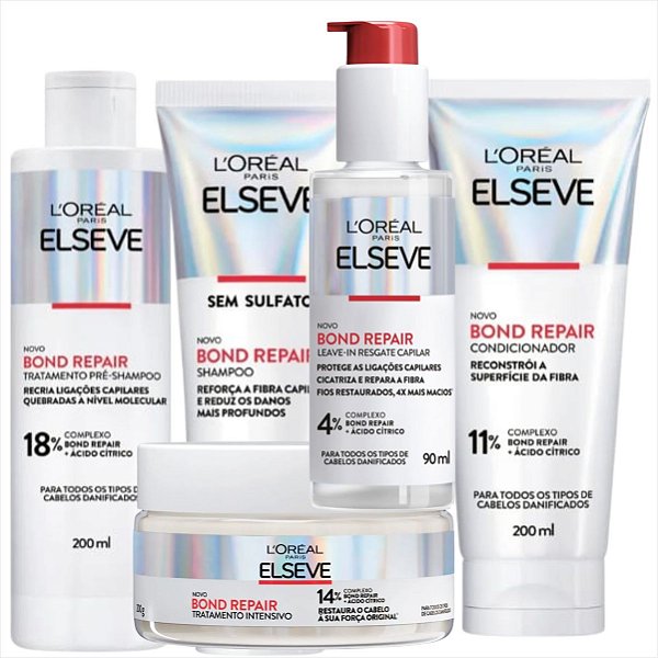 Elseve Bond Repair Resgate Capilar Kit Completo (5 produtos)