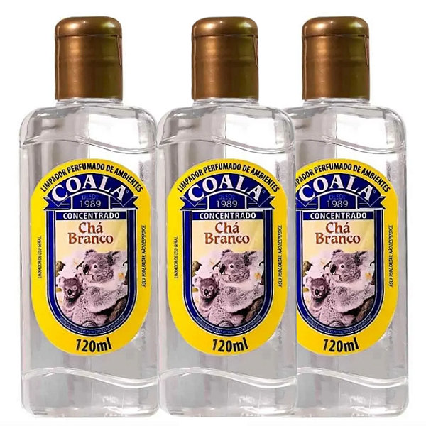 Kit 3 Limpador Concentrado Perfumado Chá Branco Coala 120ml
