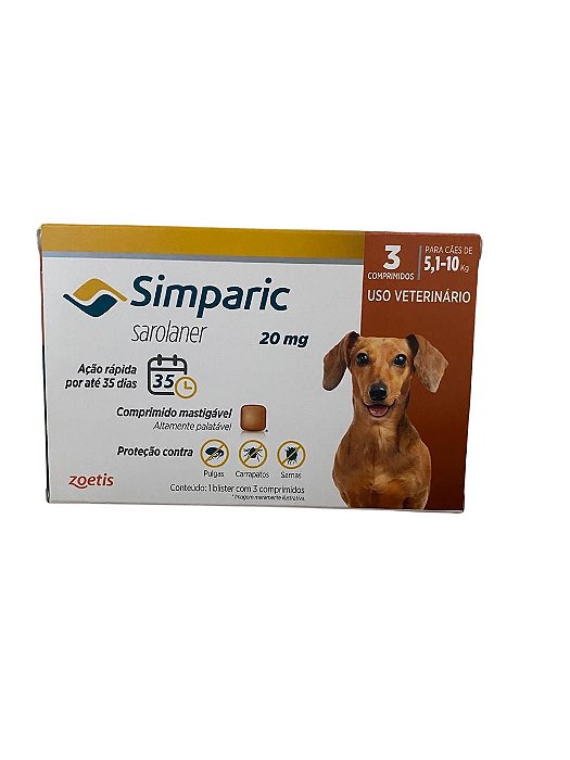 Simparic 20 MG  5,10 A 10 KG