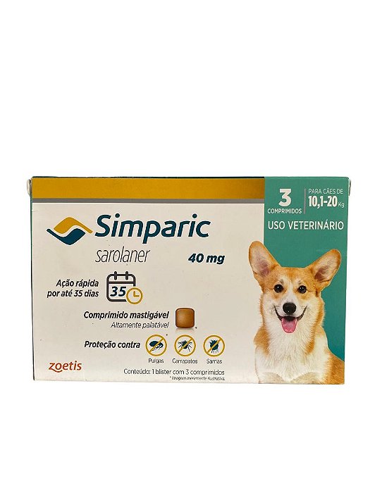 Simparic 40 MG 10,1 A 20 KG