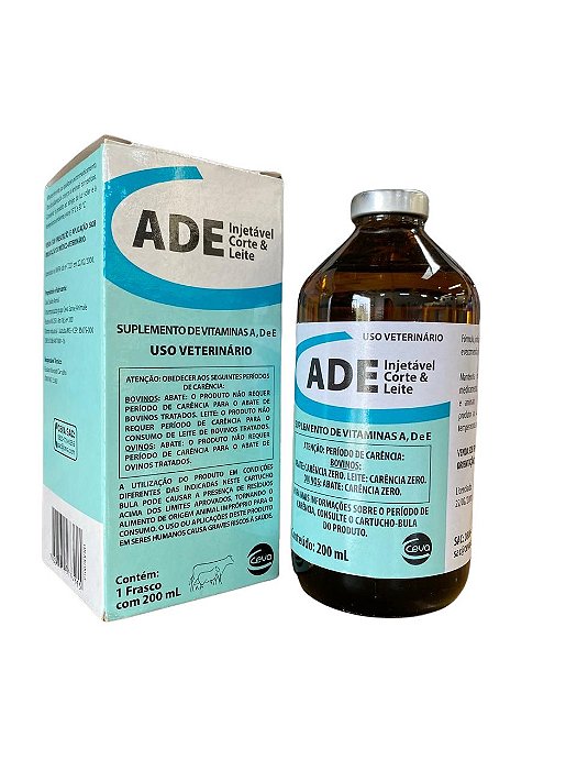 ADE Injetavel 200 ML - Hertape Ceva