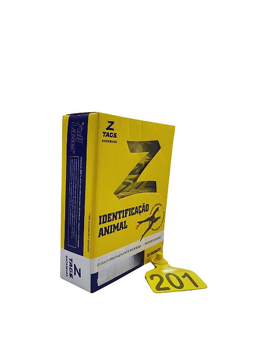 Brinco Z Tags Amarelo Liso F411 (1016)