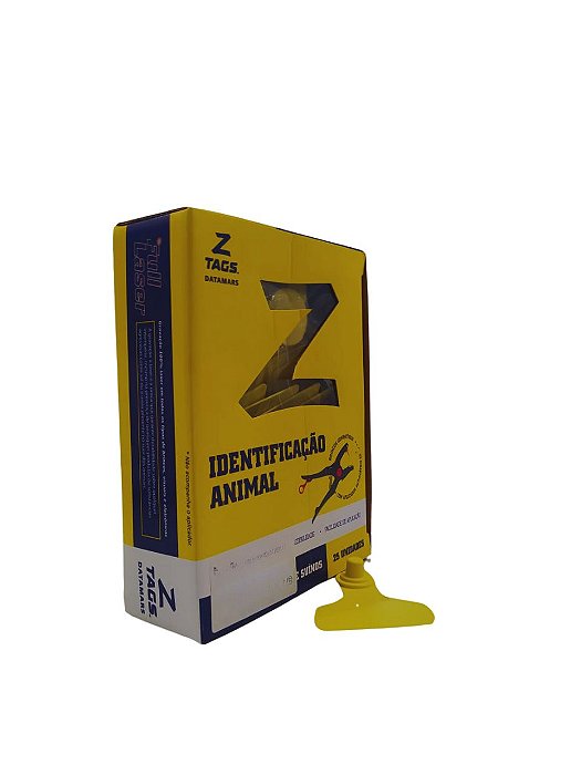 Brinco Z Tags Amarelo (Caixa 25 UN)
