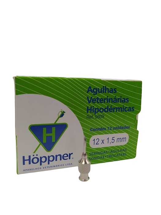 Agulha Vet. Hipodermica 12X15 Hoppner