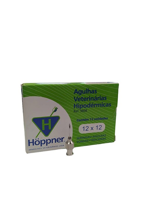 Agulha Vet. Hipodermica 12X12 Hoppner