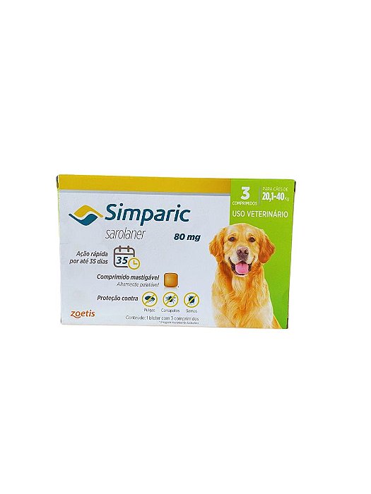 Simparic 80 MG 20 , 1 a 40 KG