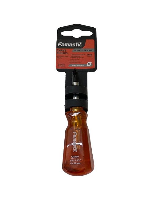 Chave Pillips 1/4 x 1. 1/2   6 x 38 MM - Famastil