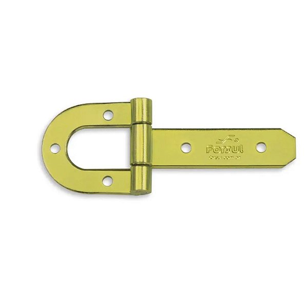 DOBRADIÇA FERRADURA HASTE CURTA DOURADA N.1 - 14CM - FORSUL