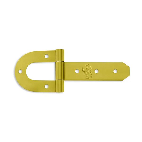 DOBRADIÇO FERRADURA HASTE CURTA DOURADA N.5 - 28CM - FORSUL