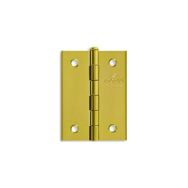 DOBRADIÇA DE PORTA 2 1/2" DOURADO - FORSUL