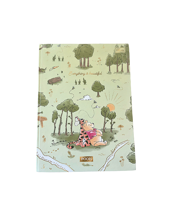 Caderno Pooh Brochurão Capa Dura 80 Folhas Tilibra