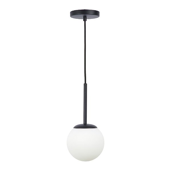 Pendente Jabuticaba Globo De Vidro - Preto