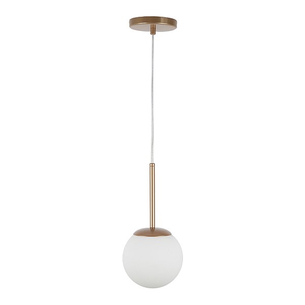 Pendente Jabuticaba /1 Globo de Vidro - Rose Gold