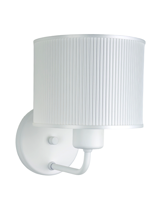 Luminária Arandela de Parede BRANCA com Cúpula Pérola