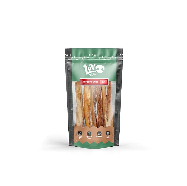 Vergalho Stick Bovino 6un – Petisco Prático Luv Petiscos