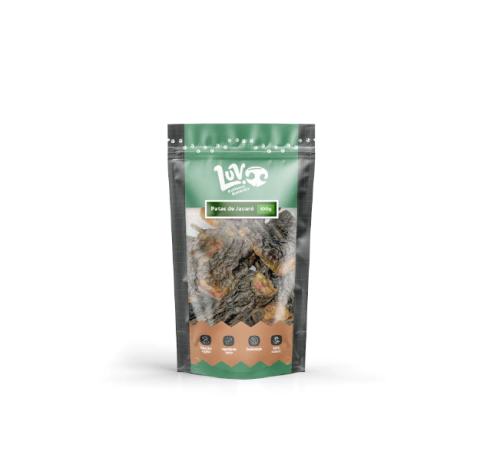 Patas de Jacaré Desidratadas 100g – Snack Crocante Luv Petiscos