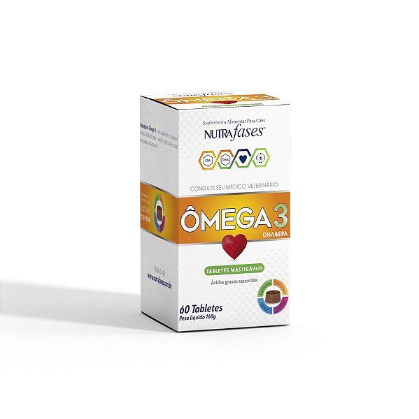 Suplemento Ômega‑3 60 Tabletes – Bem‑estar Completo Nutrafases