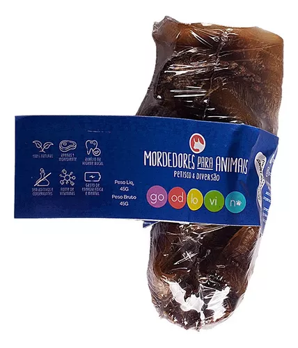 Duto Auditivo Bovino Desidratado – Snack Natural Good Lovin