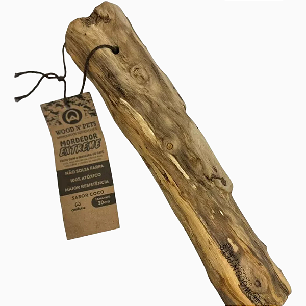 Madeira de Café Extreme 30cm – Mordedor Robusto Wood N’ Pet