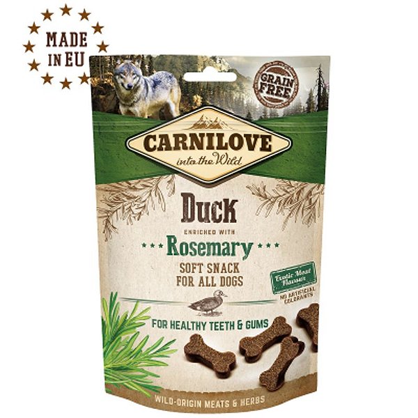 Soft Snack Pato e Alecrim 200g – Petisco Úmido Carnilove