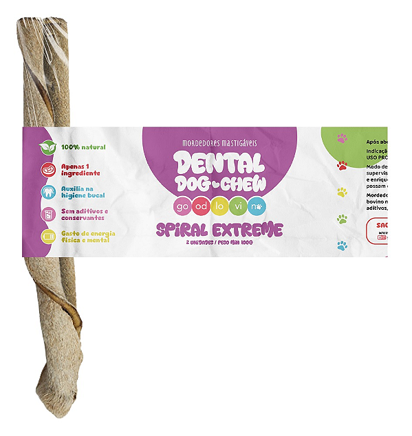 Mordedor Spiral Dental Extreme 2un – Higiene Bucal e Diversão Good Lovin