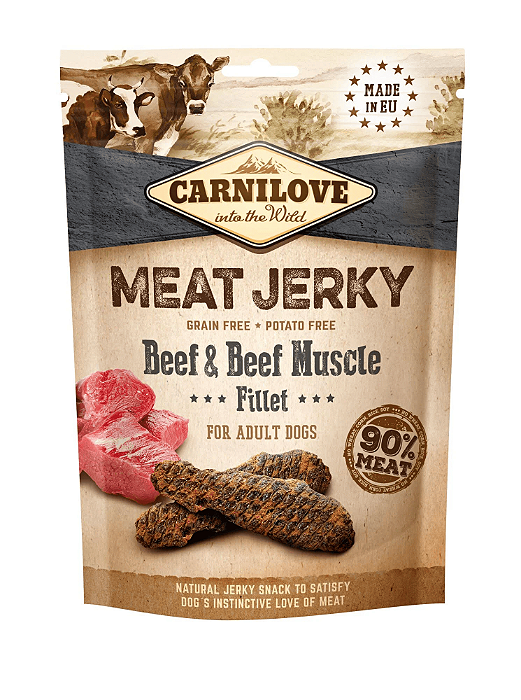 Jerky Carne Bovina e Filé Muscular 100g – Bife Natural Carnilove