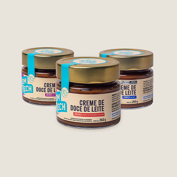 Kit Degustação - 3 cremes de doce de leite de 260g Bom Rech