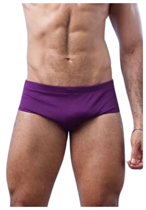 Sunga Slim Canelada Roxa Santorini