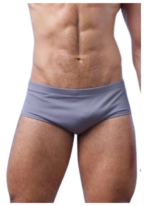 Sunga Slim Canelada Cinza Valparaiso