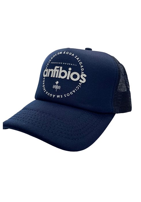 Boné Azul Marinho Florest Anfibios