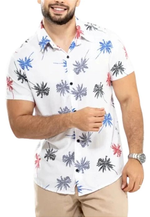 Camisa Viscolinho Estampada Balandra