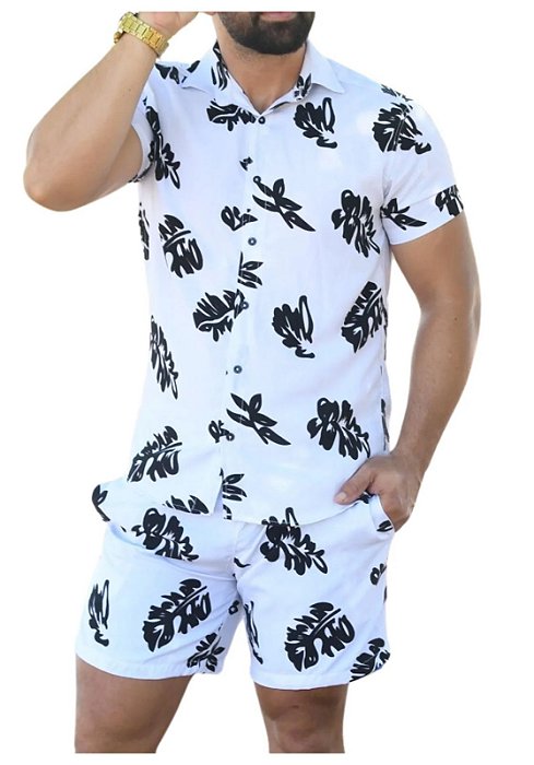 Conjunto Estampado Viscolinho Camar