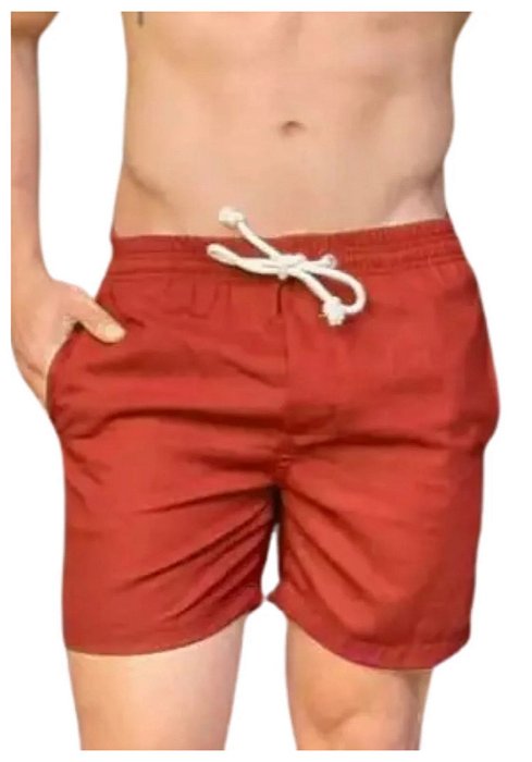 Short Liso Linho Misto Ferrugem Agnatha