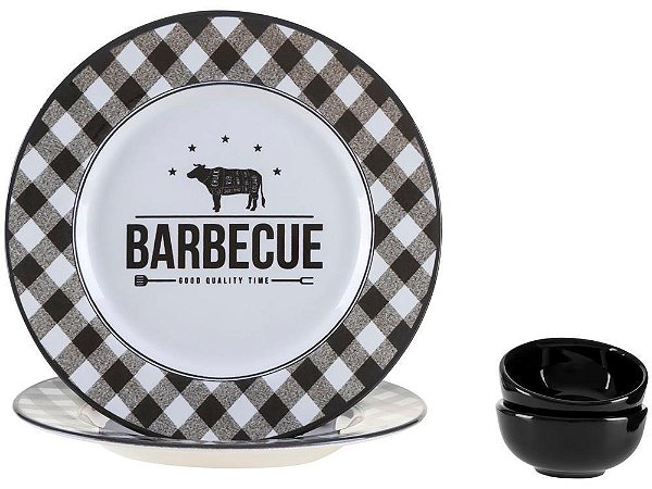 Conjunto para Servir Alleanza Churrasco 4 Peças