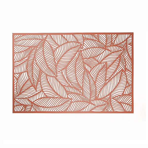 Lugar Americano de Plástico Leaf Rosé Lyor
