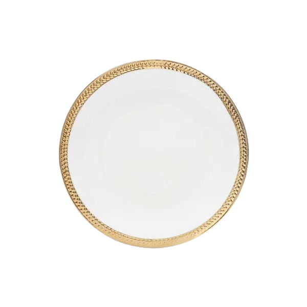 Jogo De Pratos Sobremesa Em Porcelana Branco Com 6 Peças Wolff