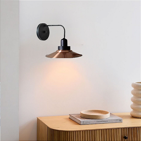 Luminária de Parede arandela Show Interna Externa de Alumínio para sala salão cozinha banheiro quarto e Jardim