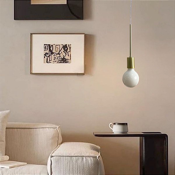 Luminária de teto Pendente 1 Lâmpada Minimalista
