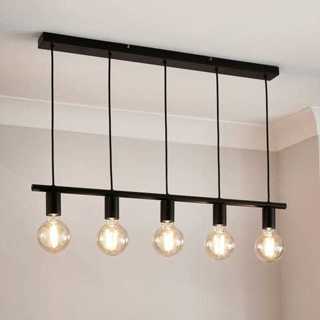 Luminária de teto Pendente Koppla 5 Lâmpadas Moderno Industrial