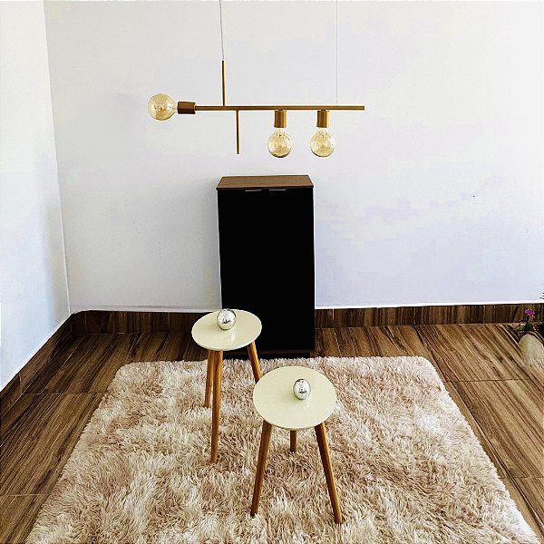 Lustre Pendente Fuzue 3 Lâmpadas moderno para ambientes internos