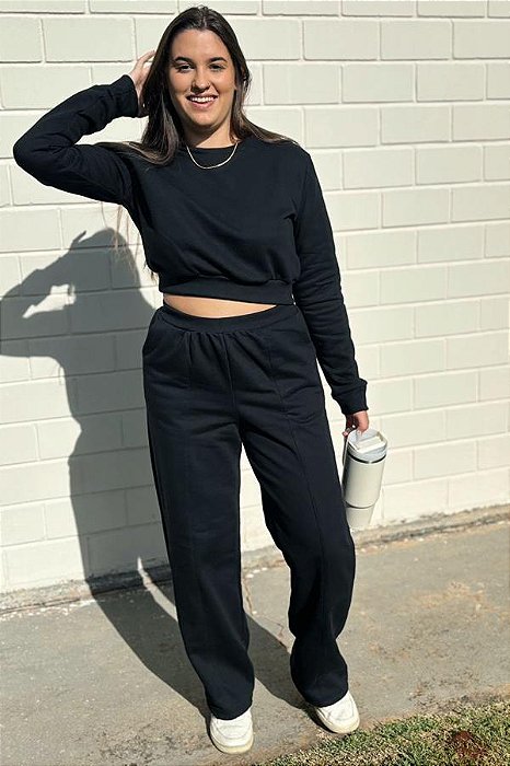 Conjunto Moletom Preto