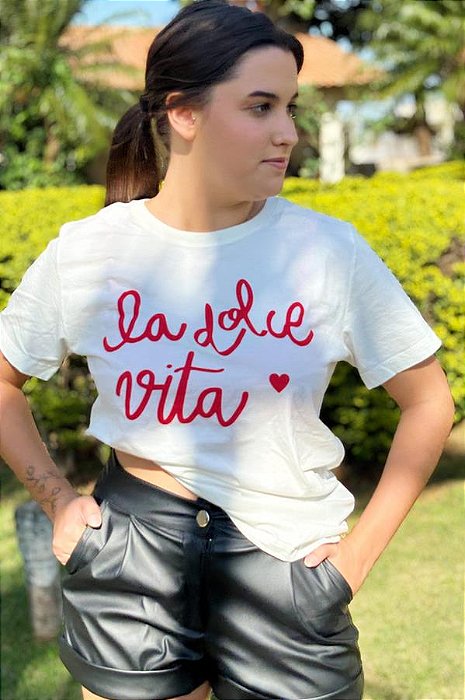 T - Shirt La Dolce Vermelho