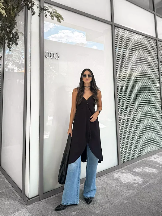 Túnica Boho Preto