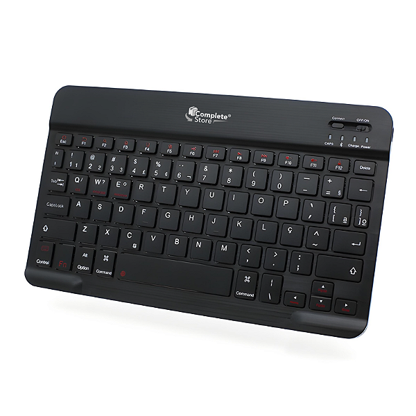 Teclado Sem Fio Bluetooth Mini Preto, Compacto, Portátil e Compatível com Diversos Dispositivos - CompleteStore®
