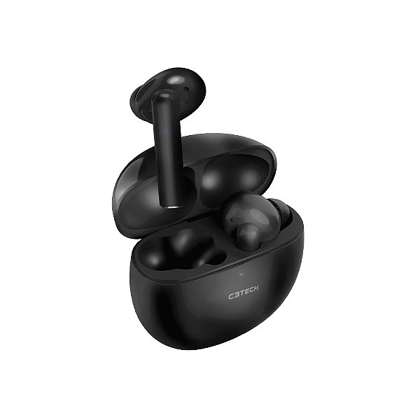 Fone de Ouvido Bluetooth TWS Preto, Som Imersivo, Design Compacto e Estojo de Carregamento - CompleteStore®