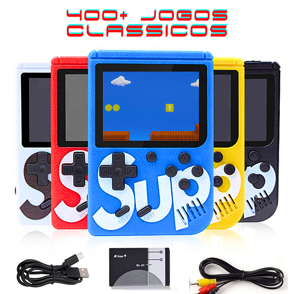 Mini Game Portátil Sup Game Box Plus 400 Jogos Na Memoria Original